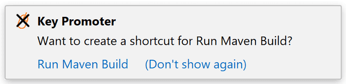 Key promoter can suggest you to create a shortcut